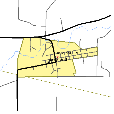 Waveland map