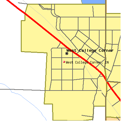 West College Corner map
