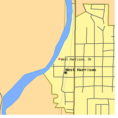 West Harrison map