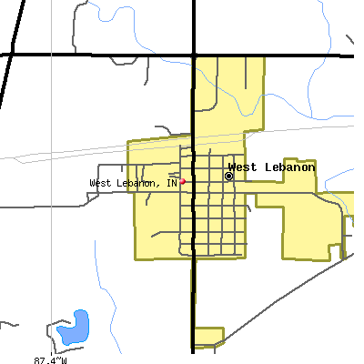 West Lebanon map