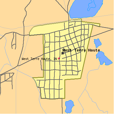 West Terre Haute map