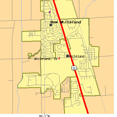Whiteland map