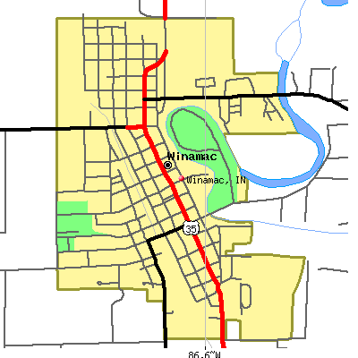Winamac map