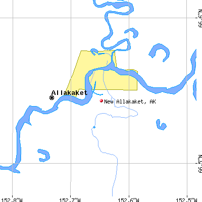 New Allakaket map