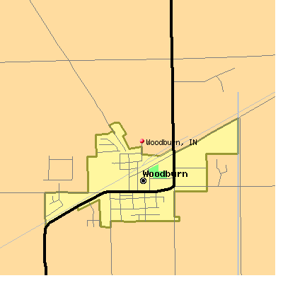 Woodburn map