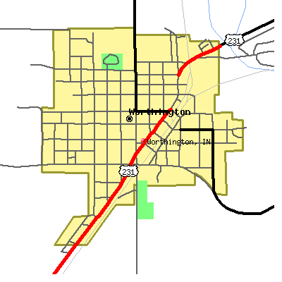 Worthington map