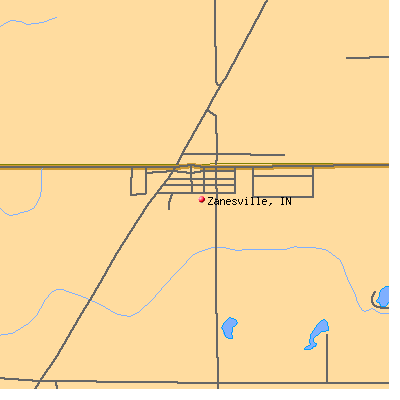 Zanesville map