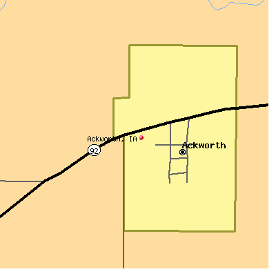 Ackworth map