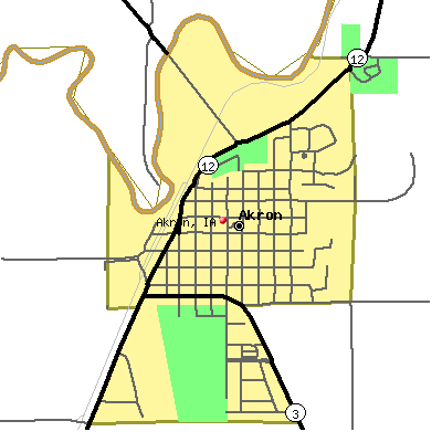 Akron map