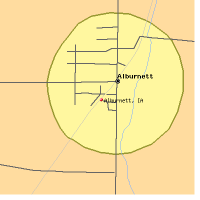 Alburnett map