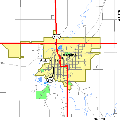Algona map