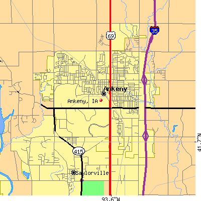 Ankeny map