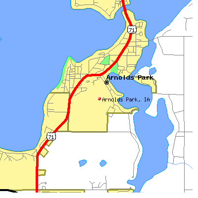 Arnolds Park map