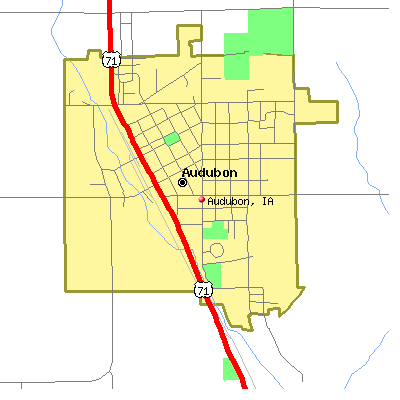 Audubon map