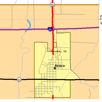 Avoca map