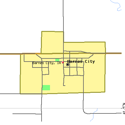 Barnes City map
