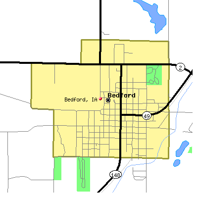 Bedford map