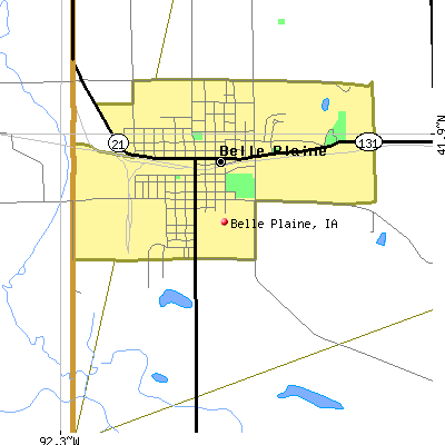 Belle Plaine map