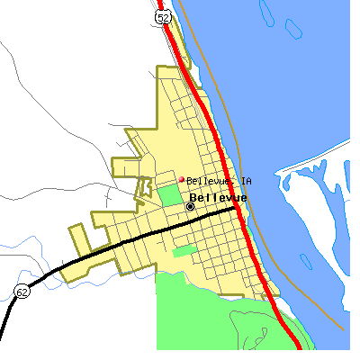 Bellevue map