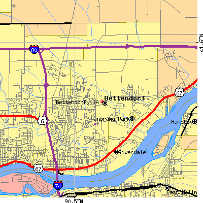 Bettendorf map