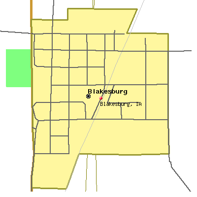 Blakesburg map