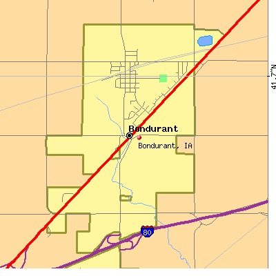 Bondurant map