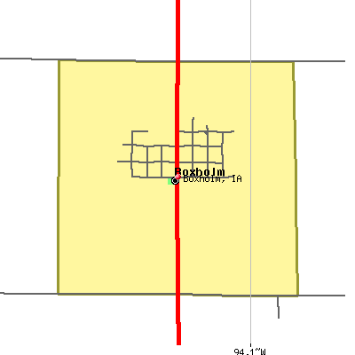 Boxholm map