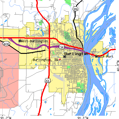 Burlington map