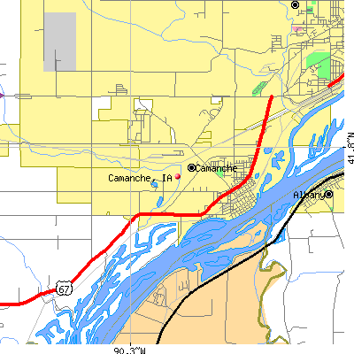 Camanche map