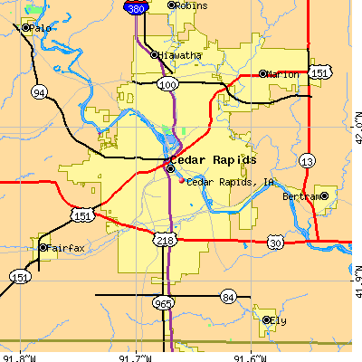 Cedar Rapids map
