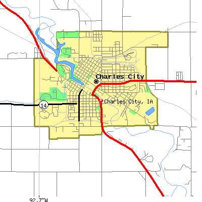 Charles City map