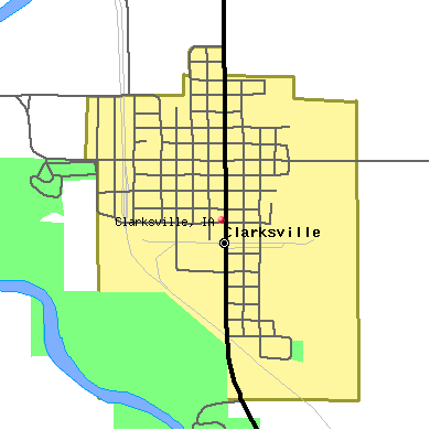 Clarksville map