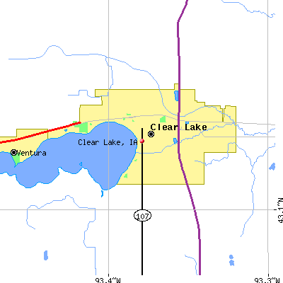 Clear Lake map