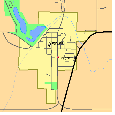 Coggon map