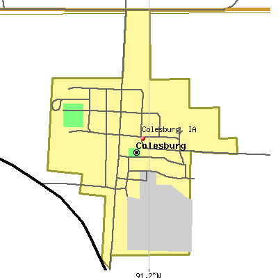 Colesburg map