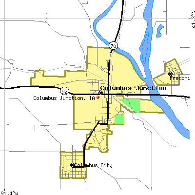 Columbus Junction map