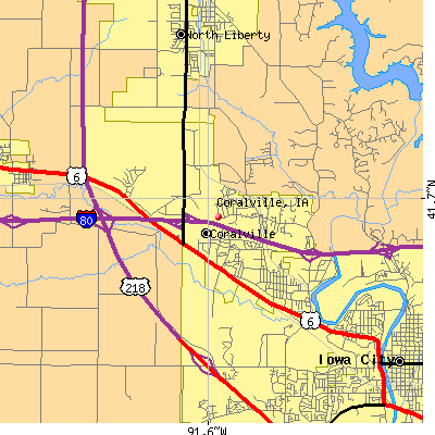 Coralville map