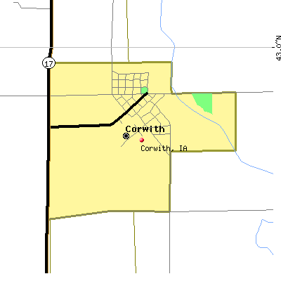 Corwith map