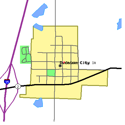 Decatur City map