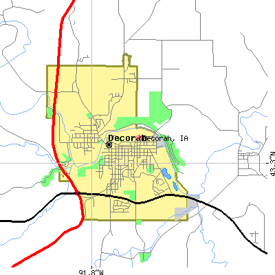 Decorah map