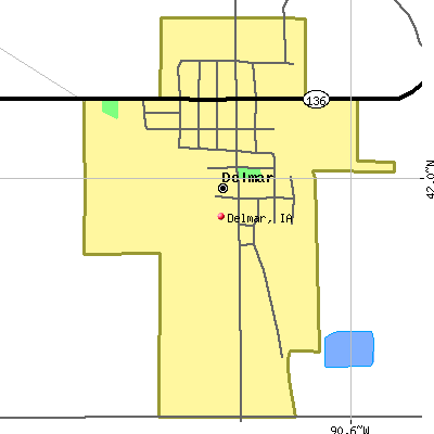 Delmar map