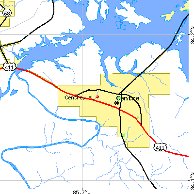 Centre map