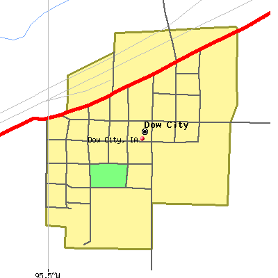 Dow City map