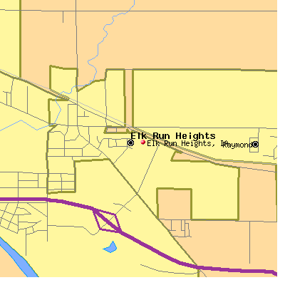 Elk Run Heights map