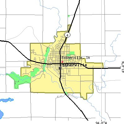 Estherville map