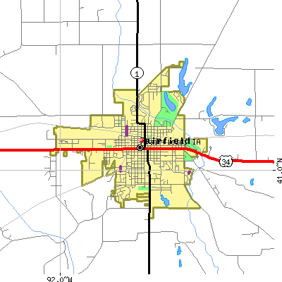 Fairfield map