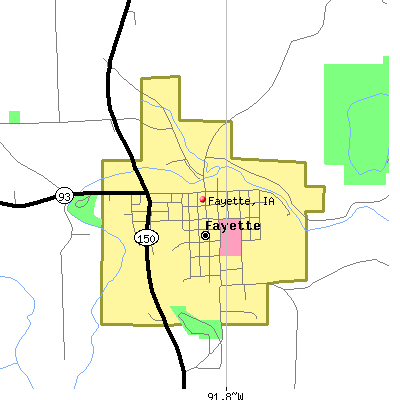 Fayette map