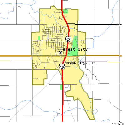 Forest City map
