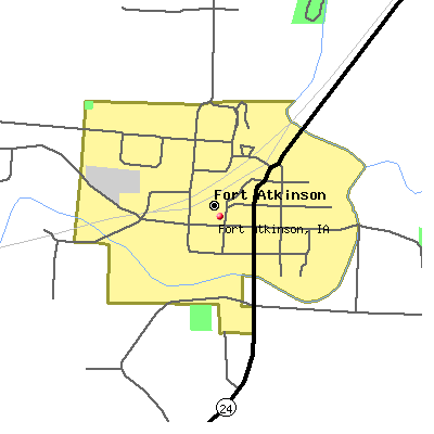 Fort Atkinson map