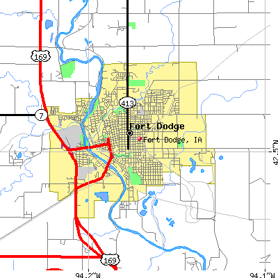 Fort Dodge map
